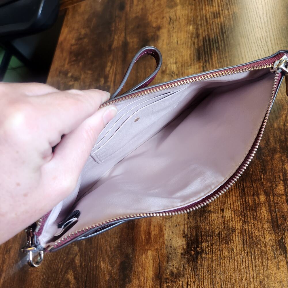 Kate Spade Red Zip Code Colorblock Pouch Wristlet - image 6